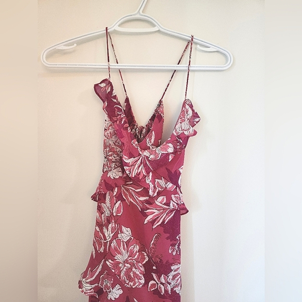 XS-Med, Zara Low Back/Backless Dress Pink Floral